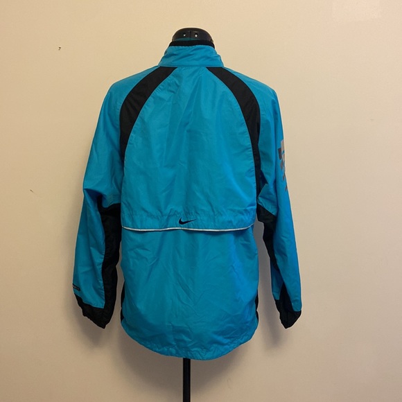Nike Medium Light Blue Windbreaker w/ Double Zipper and Two Zip Pockets - Picture 7 of 13